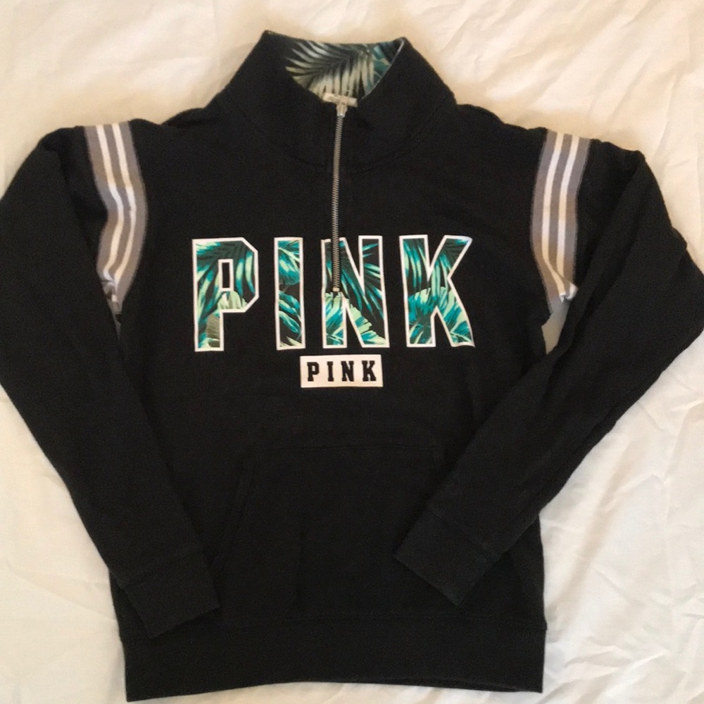 PINK quarter zip up !!